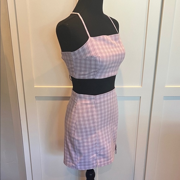 Pull&Bear Lavender Plaid Mini Skirt Set Size S (Juniors) - Picture 3 of 8